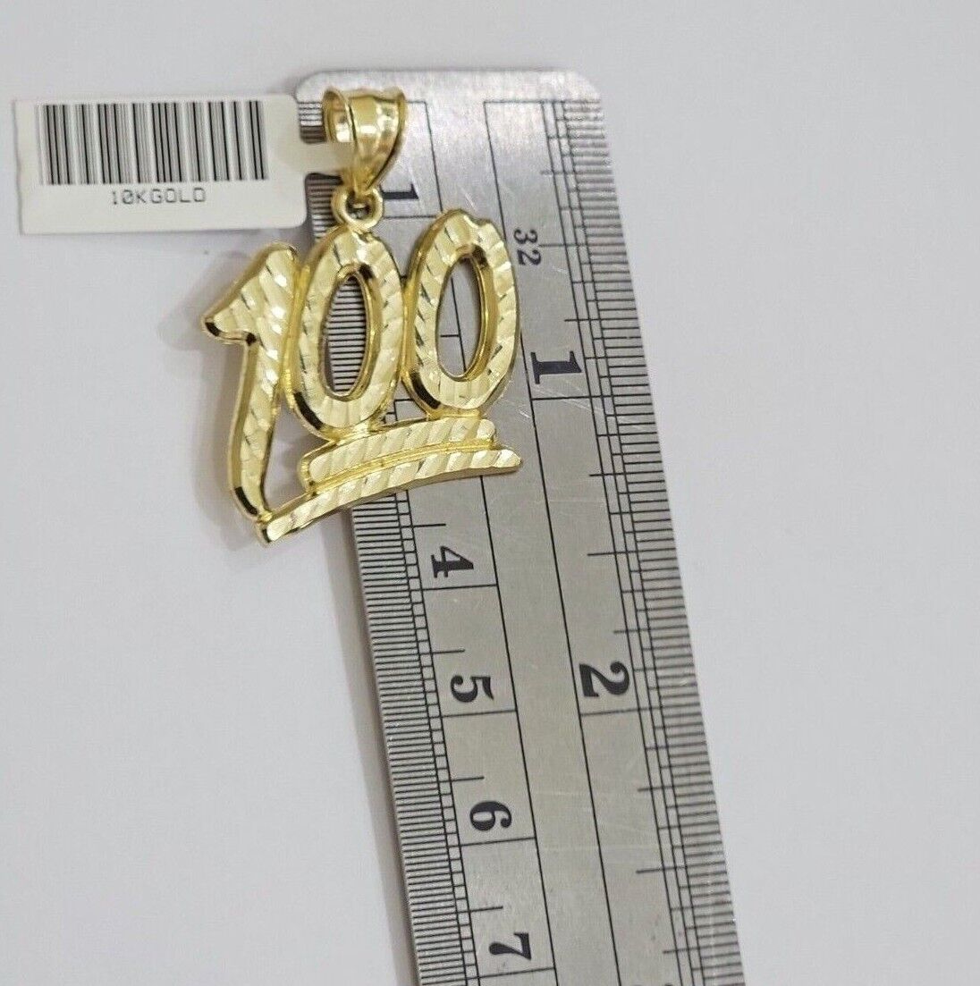 10k Yellow Gold Rope Chain 100 Charm Pendant Set 18" - 28 Inch 3mm Necklace REAL - GoldenlinQ